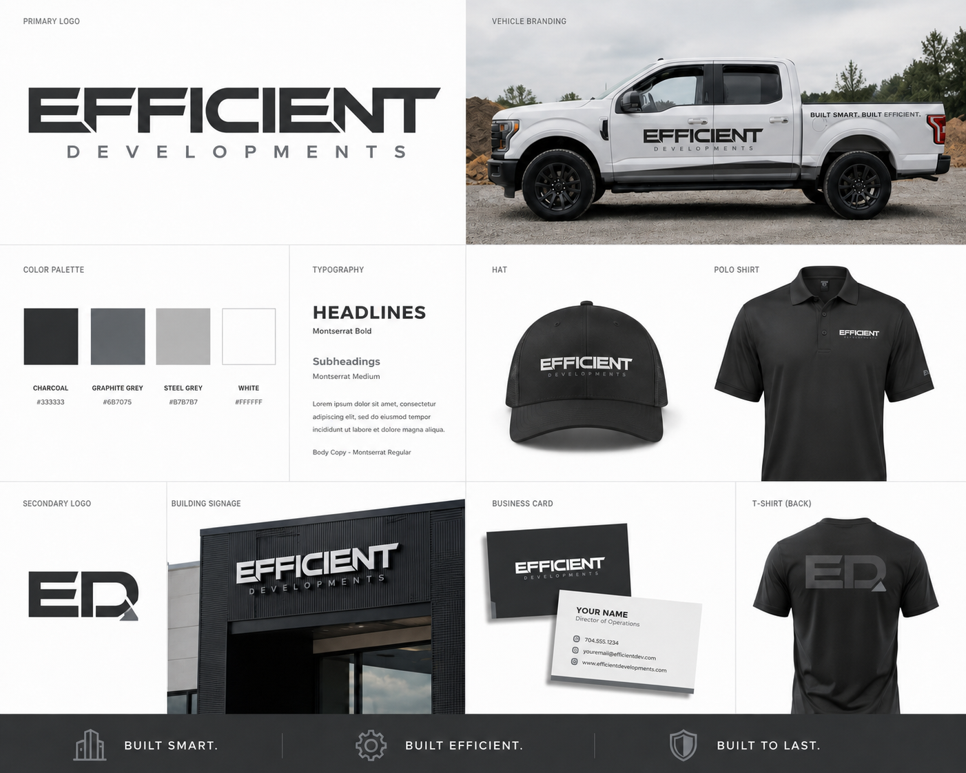 Option 1 - Graphite Grey brand board